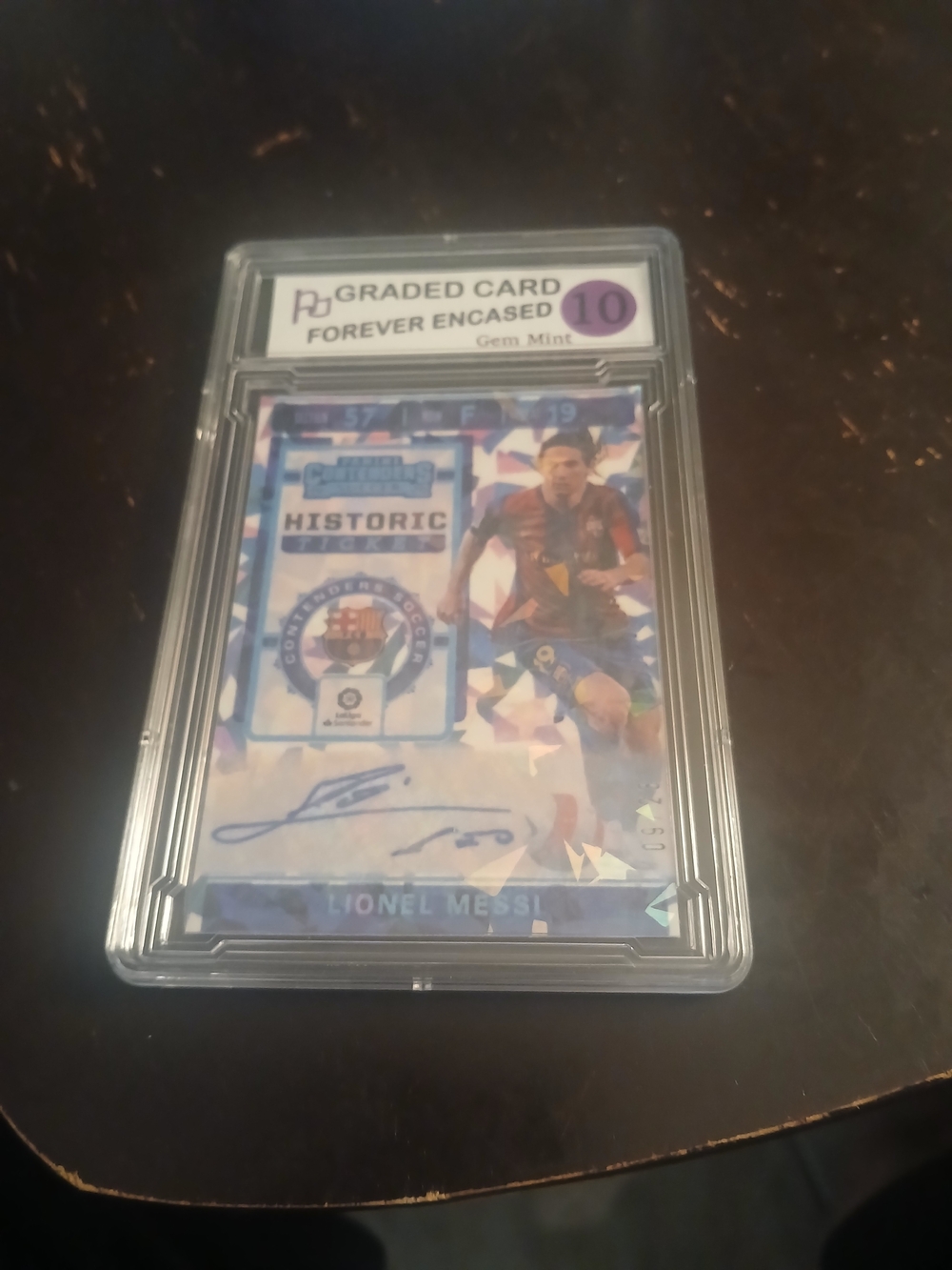 Lionel Messi Historic Signed Facsimile Novelty Not Original Card Holographic